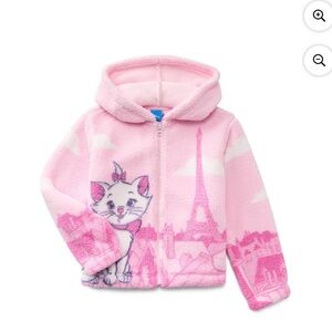 NWT Disney Marie Aristocats Paris Sherpa Fleece Jacket (Girls 7/8)